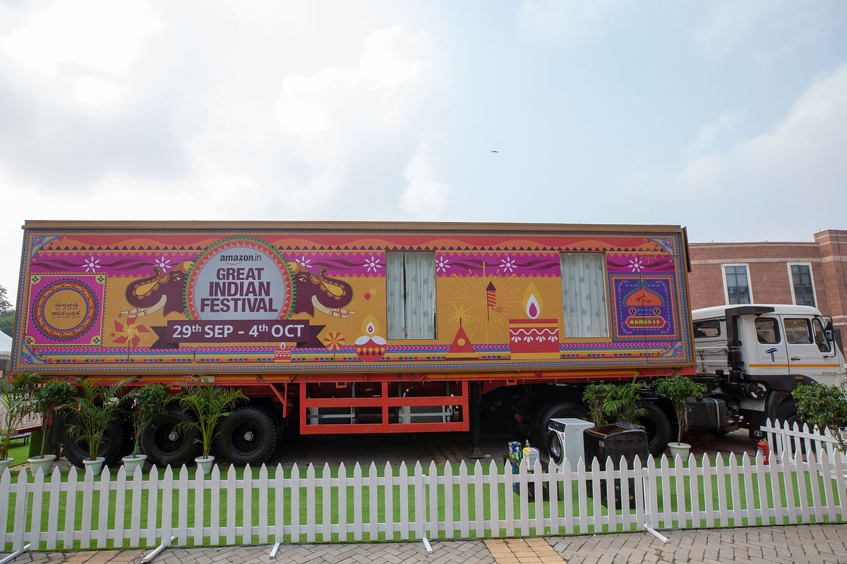 The house-on-wheels 'Yatra' will visit 13 cities starting with Delhi and covering over 6,000 kms before reaching Amazon's home in India, Bengaluru.