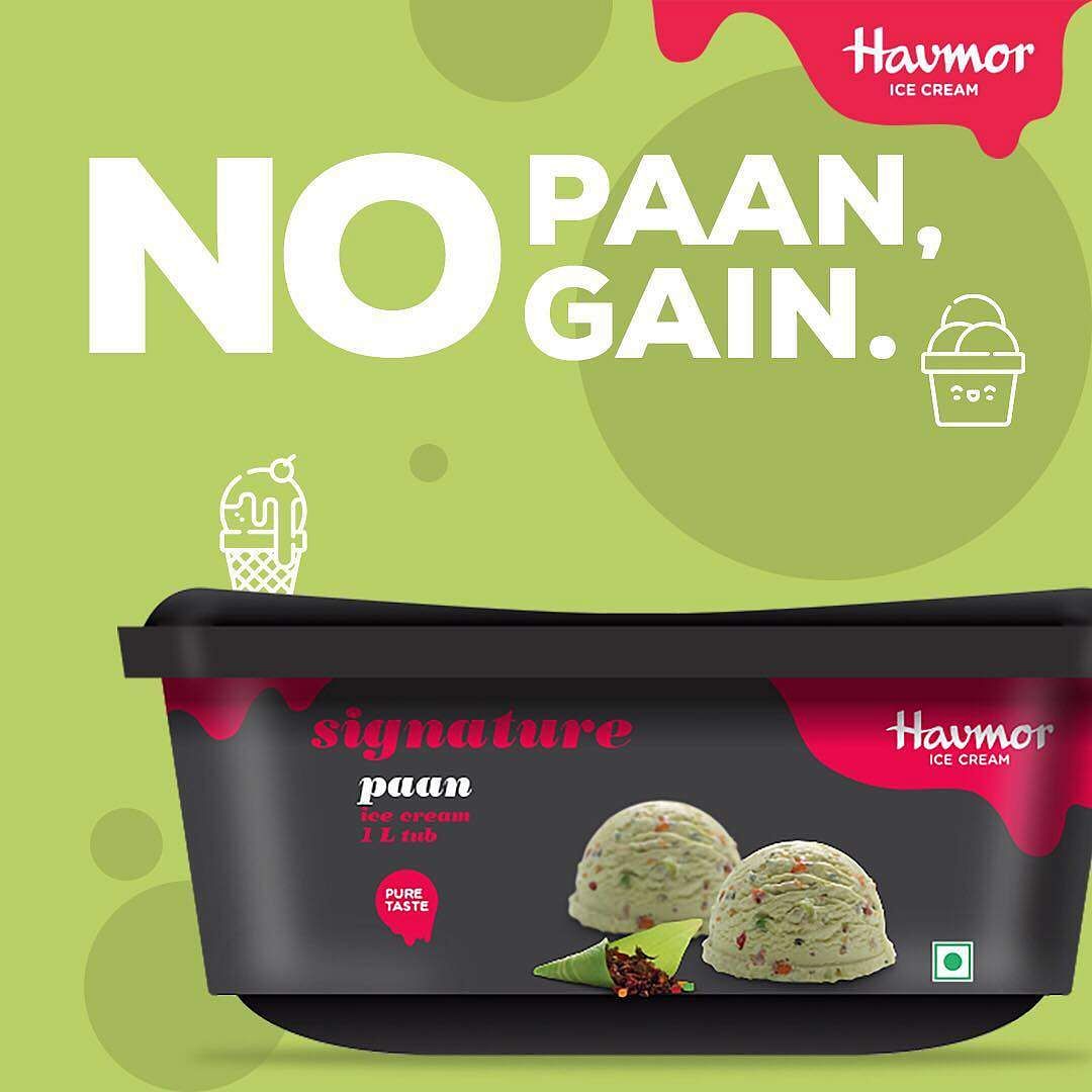 Havmor paan flavoured ice cream