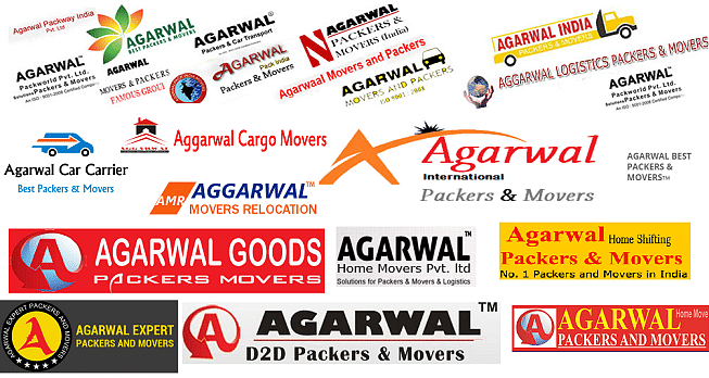 Logos of 'duplicate' brands that have the same name as Agarwal's...