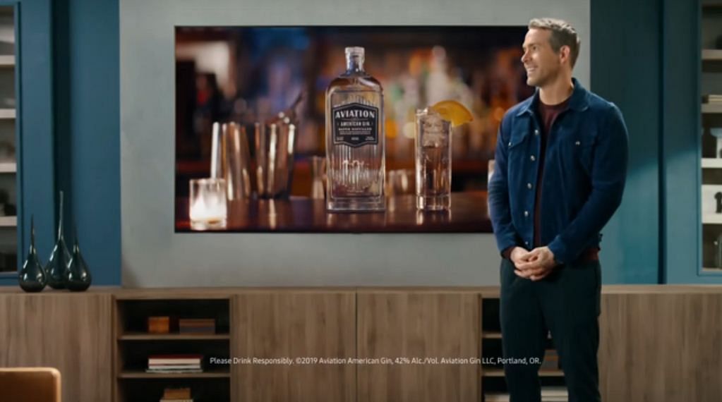 Is this an ad for Netflix, Samsung, or Ryan Reynolds' gin brand?