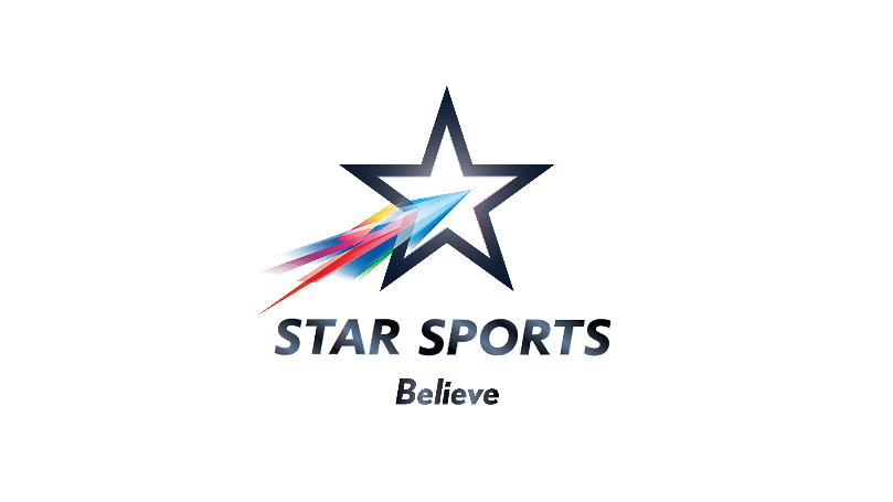 Premium Vector | Star sport team red and gold logo with shield