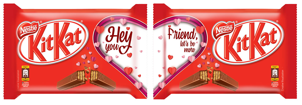 Nestlé extends Valentine's Day campaign to KitKat packs and bars