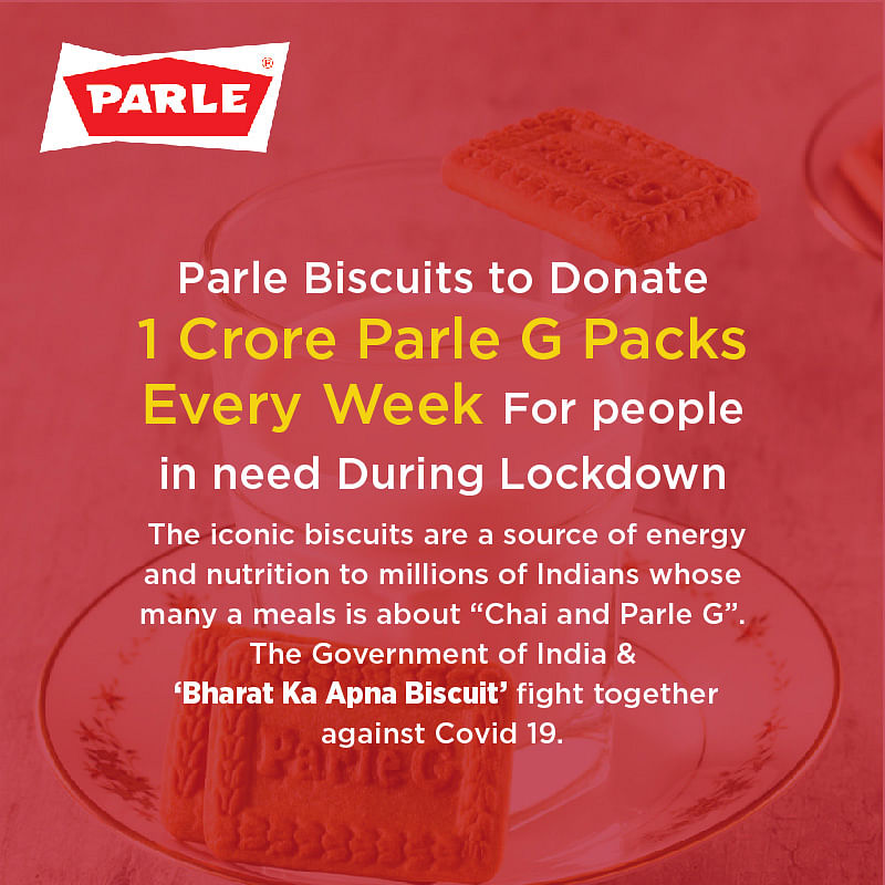 Parle Biscuits to donate one crore Parle G Packs every week