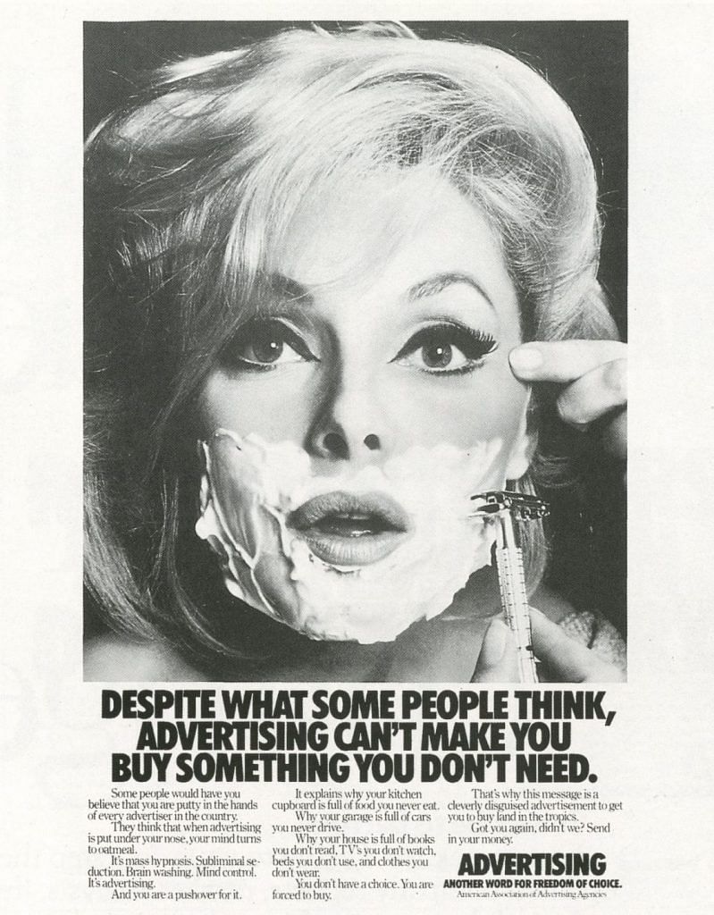 An ad about advertising by the American Association of Advertising Agencies