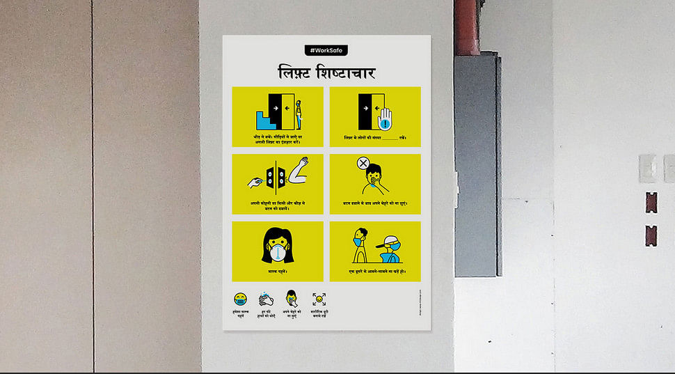 NH1 Design’s free posters to guide us in a post lockdown workplace