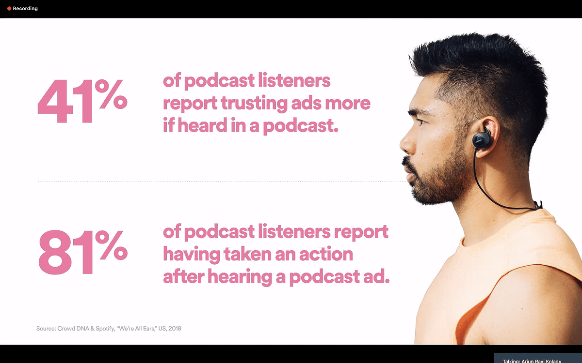 Spotify makes a case for audio, podcast ads