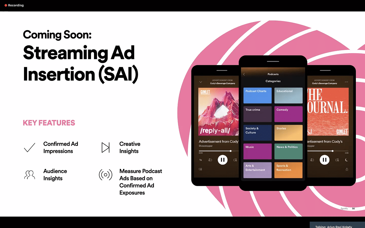 Spotify makes a case for audio, podcast ads