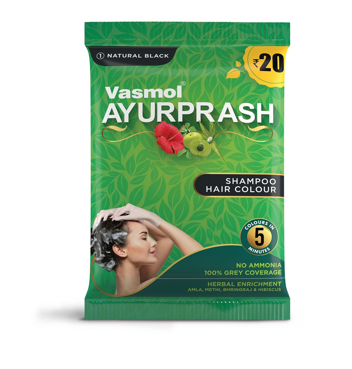 Vasmol advertises shampoo that colours hair…