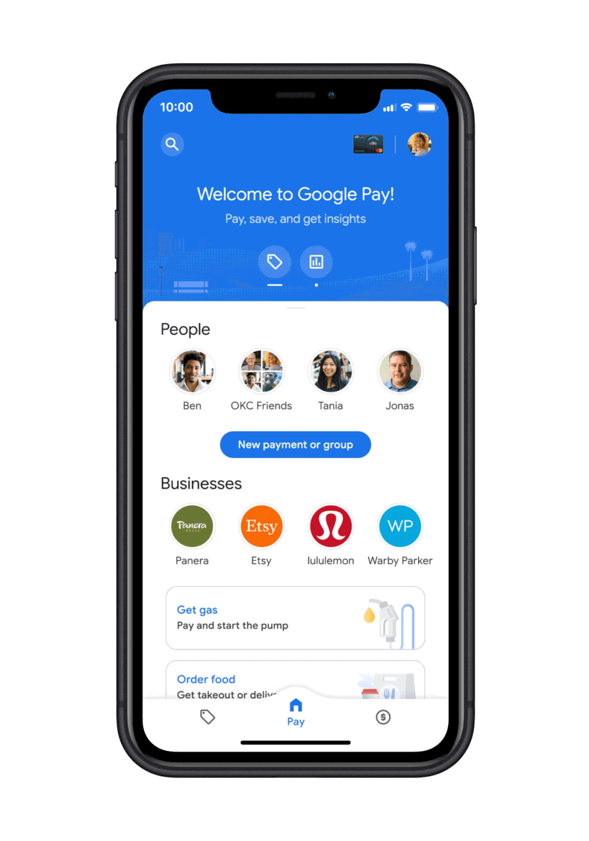 Google Pay's new interface