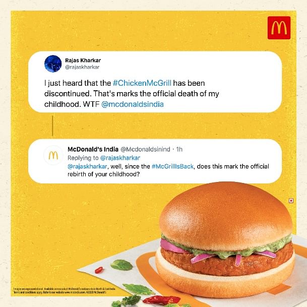 McDonald's new spots celebrate the comeback of Chicken McGrill burger