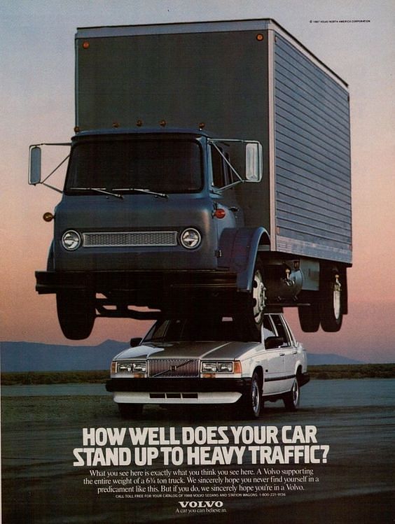 1988 Print ad for Volvo 740 Sedan