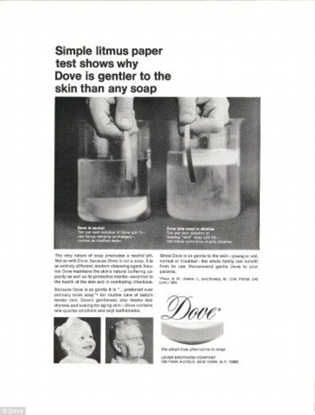 A Dove soap ad from 1964