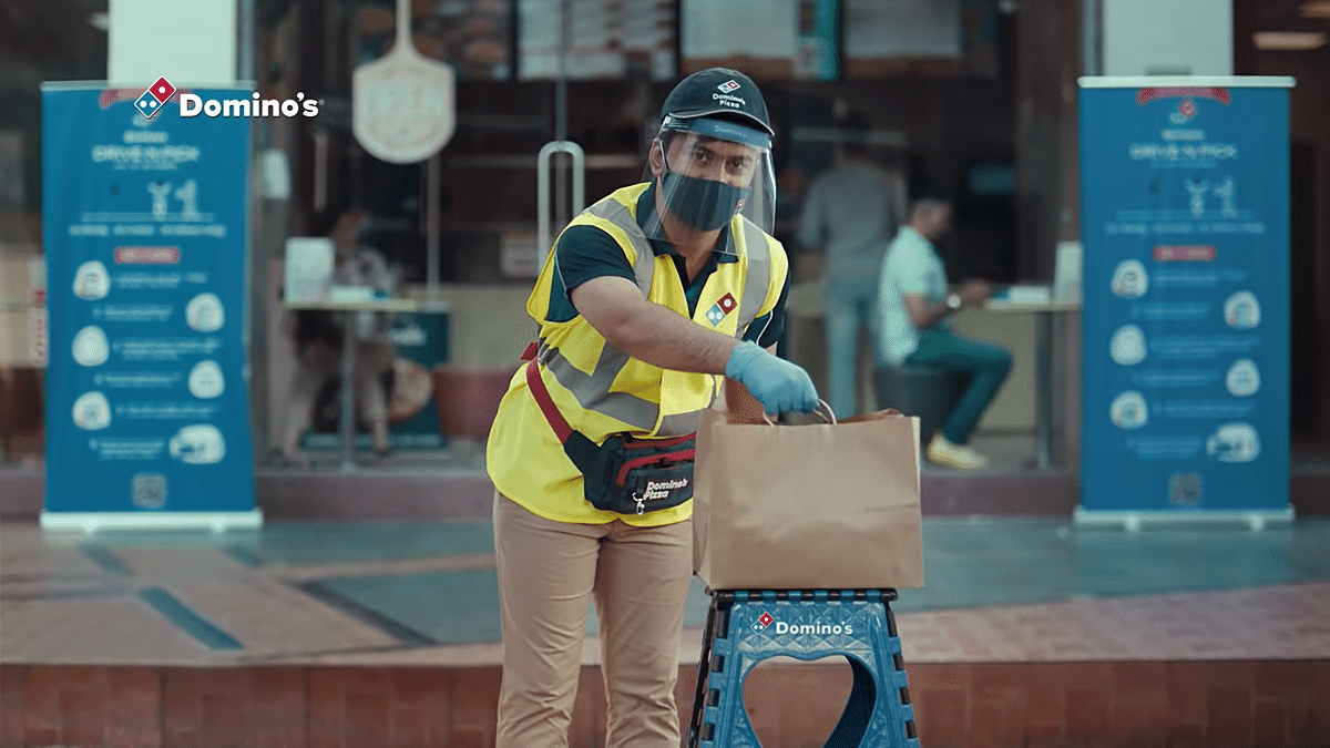 Home delivery-led pizza brand Domino’s advertises ‘drive and pick’ service