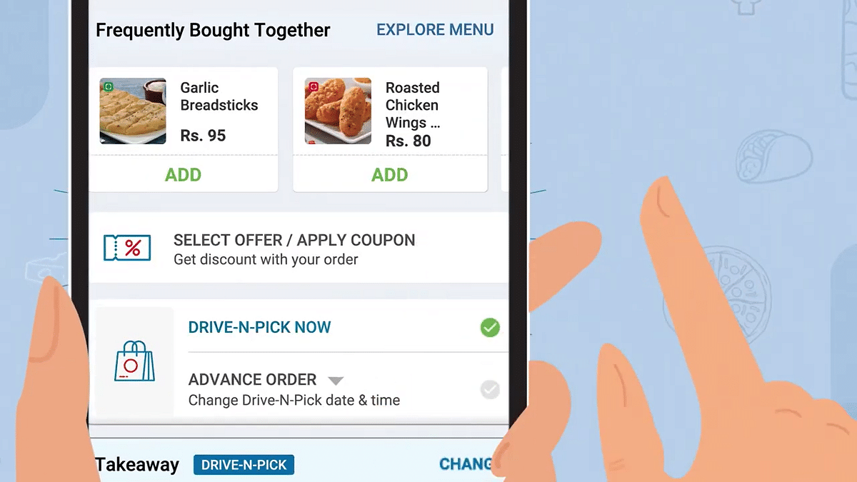 Home delivery-led pizza brand Domino’s advertises ‘drive and pick’ service