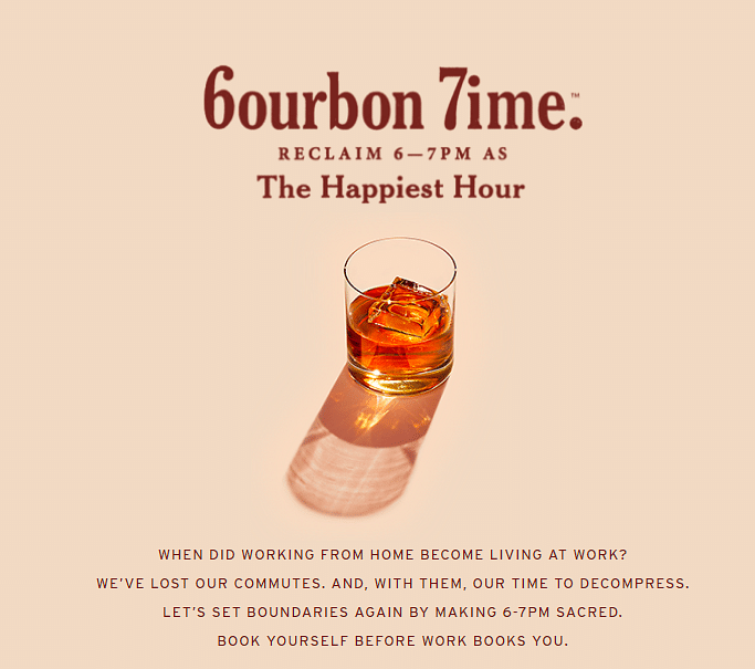 Beam Suntory wants you to reclaim 6-7 pm as 6ourbon 7ime