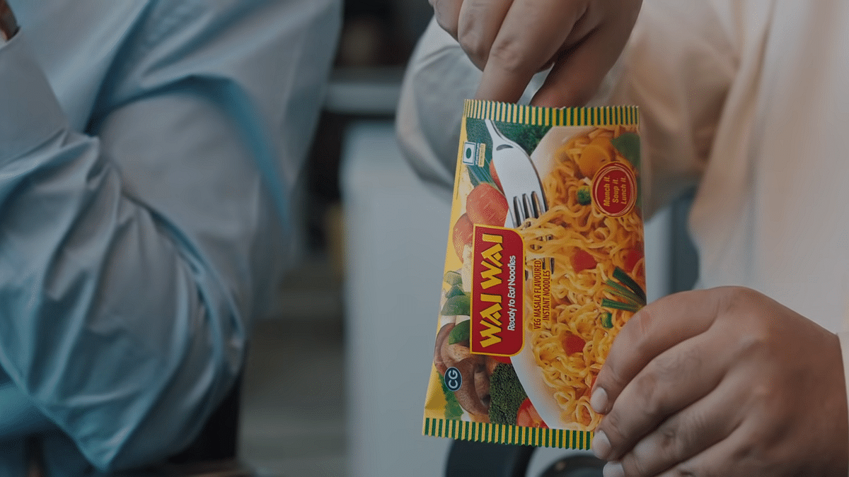 Wai Wai tells you to eat noodles straight out of the pack or cook it