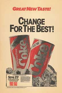 Vintage ad of Coca Cola with the new formula