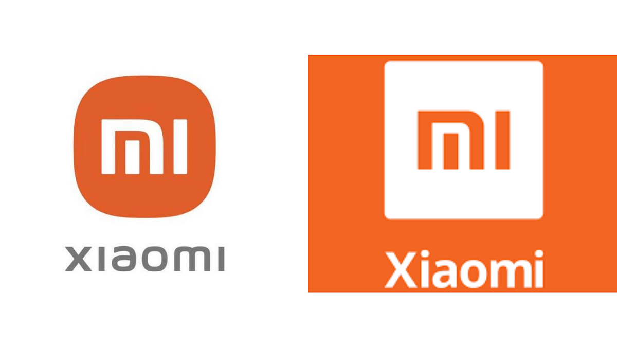 Xiaomi's new logo vs. the old logo