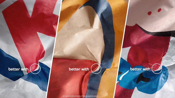 Pepsi uses hidden logos to claim it goes better with burgers than coke