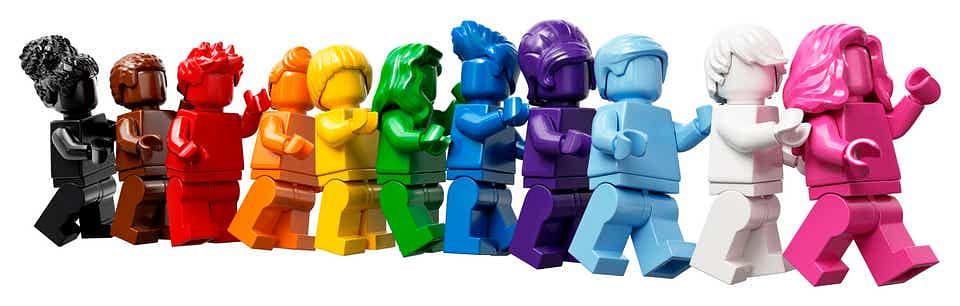 A LEGO set celebrating Pride Month and diversity