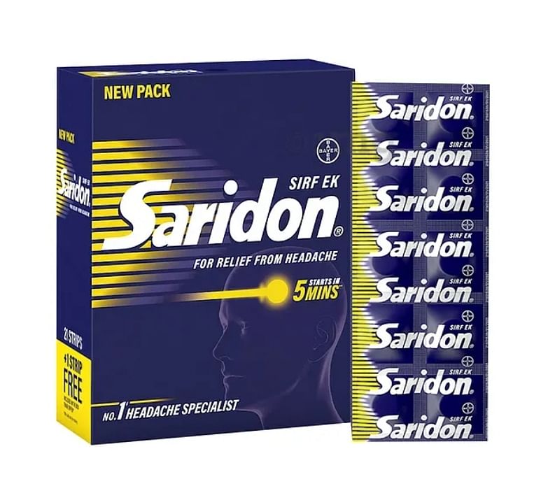 Saridon's new packaging