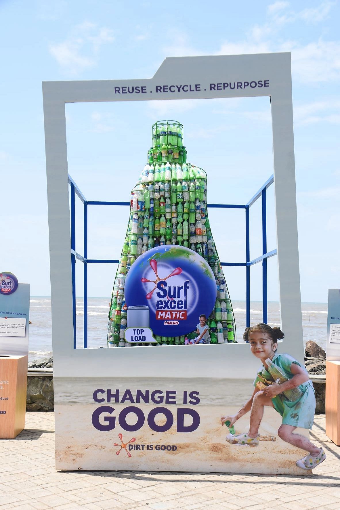Surf Excel Matic’s bottle installation aims to reduce plastic wastage 