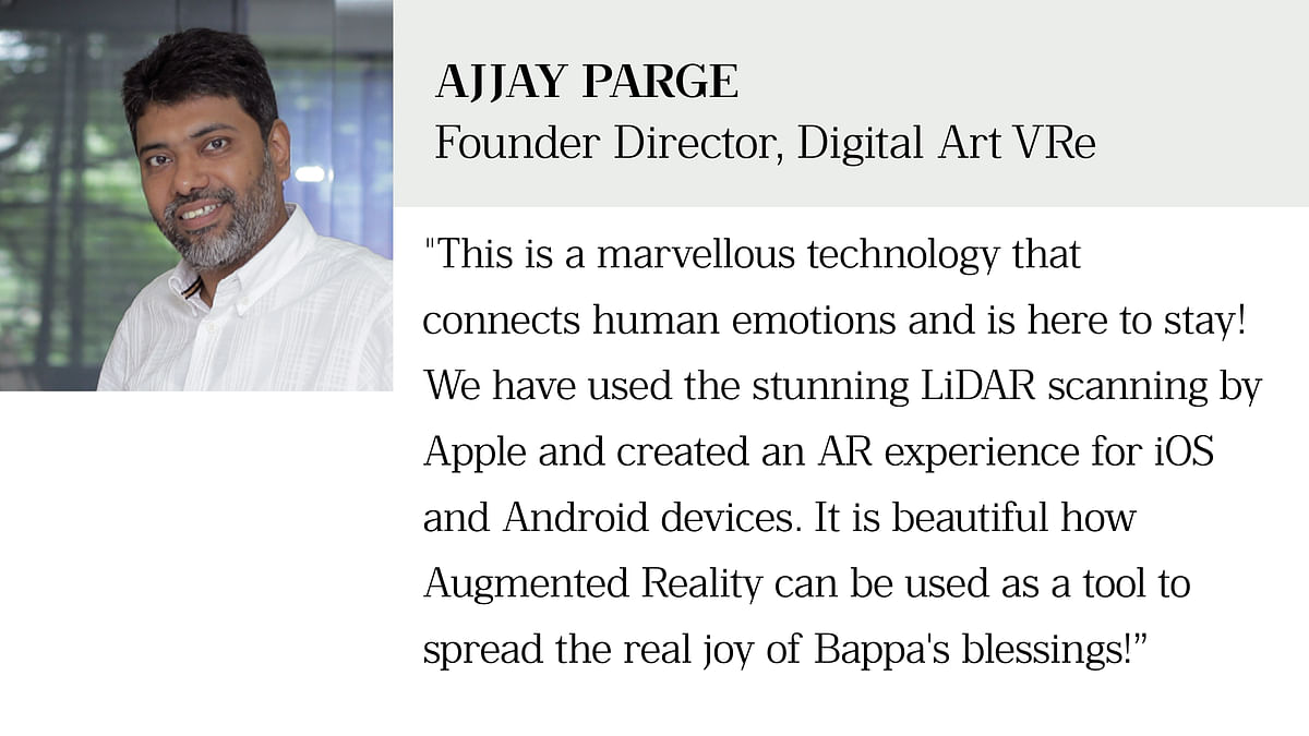 A heartfelt initiative to bring the
beloved Bappa home for devotees through Augmented Reality!