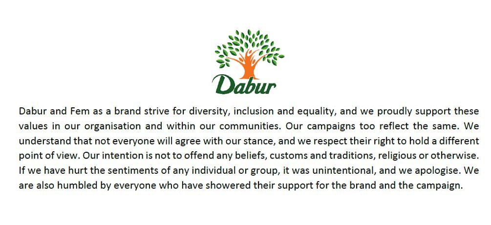 Dabur responds after 'lesbian karva chauth' ad for Fem Bleach gets flak
