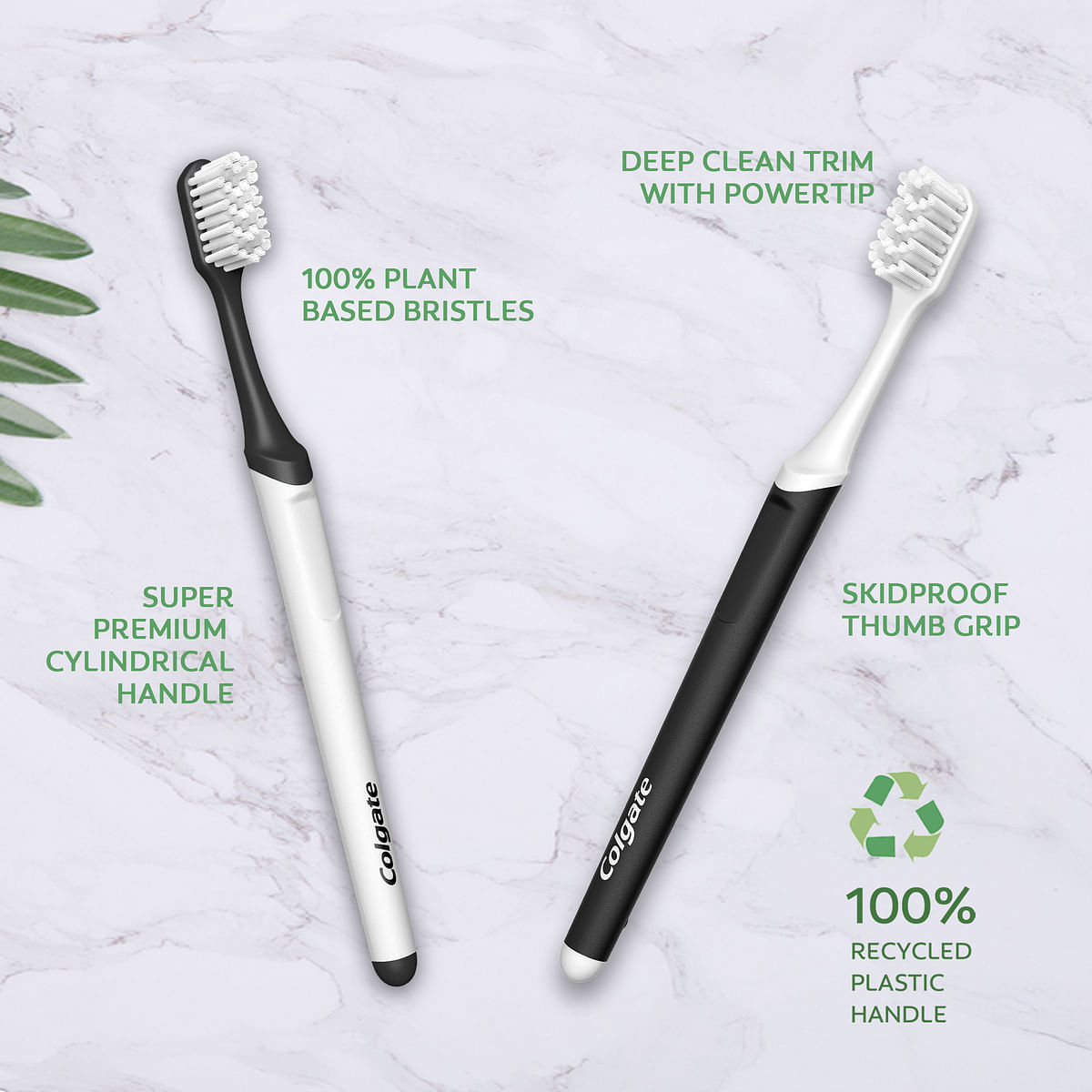 Colgate India has launched a 100% recycled plastic handle toothbrush