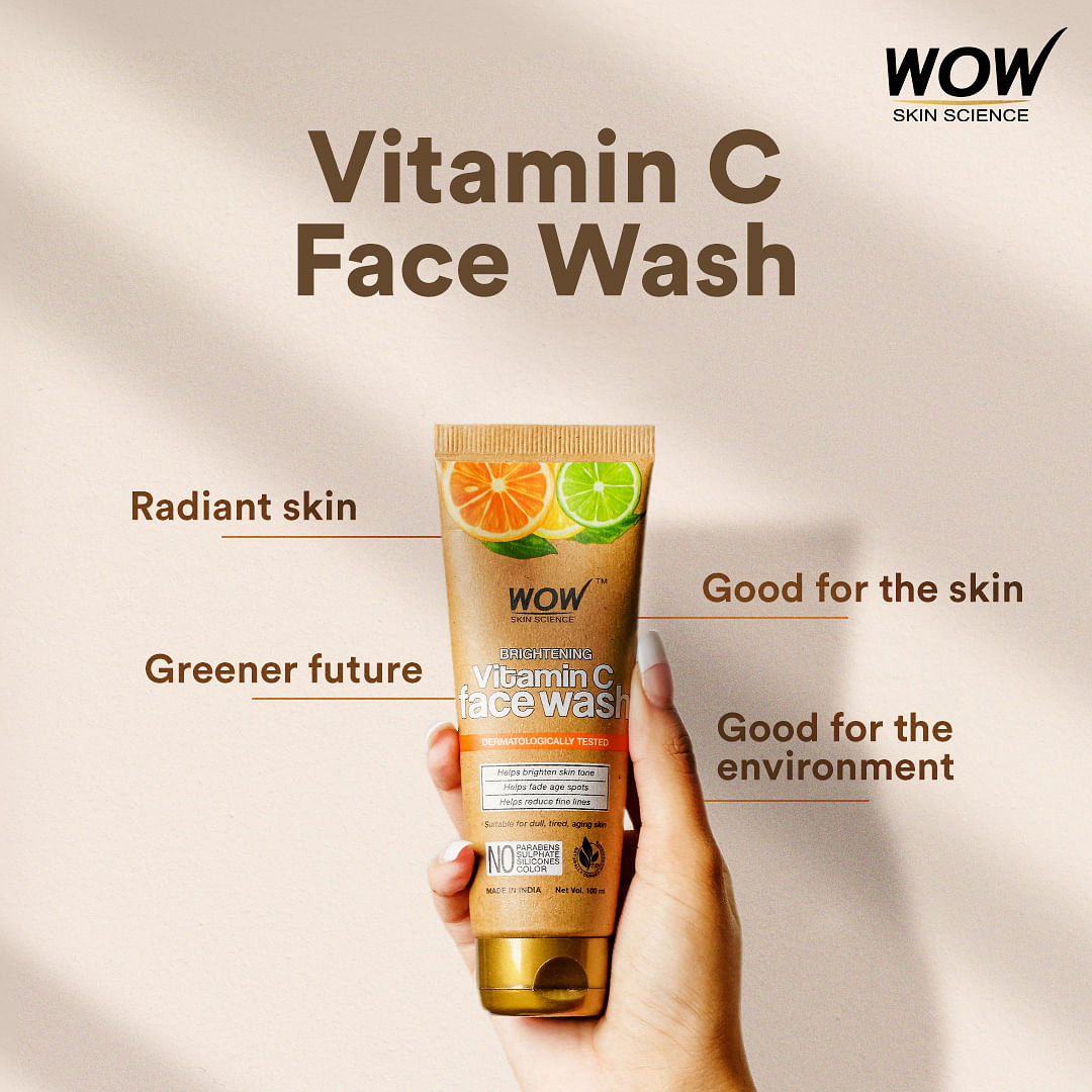 Wow Skin Science introduces Vitamin C face wash with paper packaging