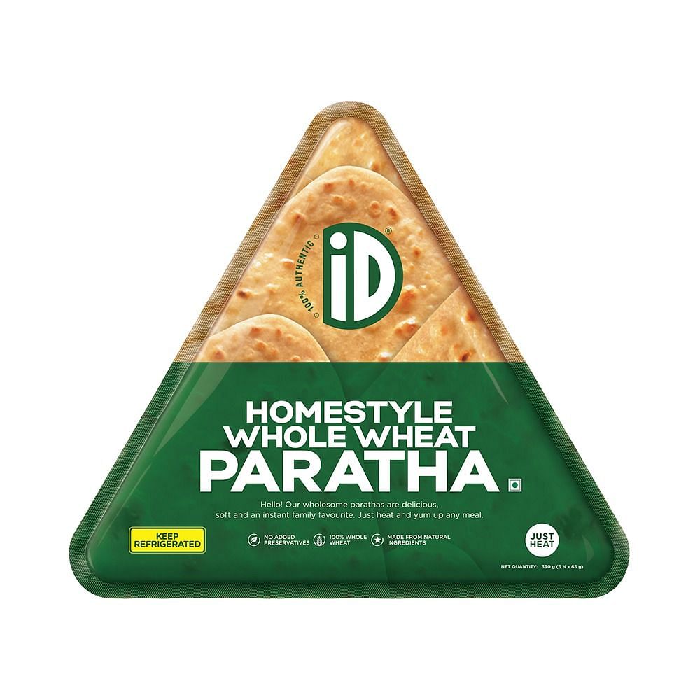 Why does iD Fresh Food’s new ‘Homestyle Wheat Paratha’ packaging resemble a nacho?