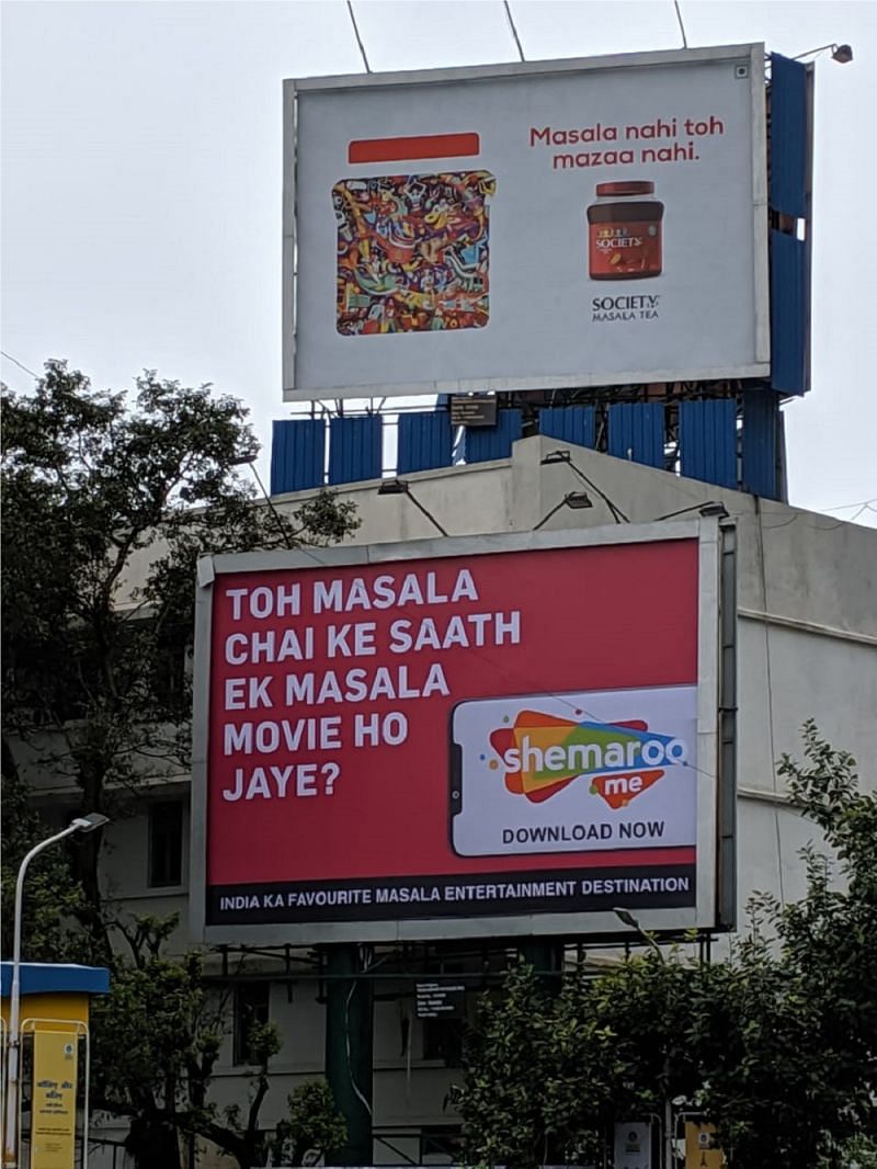 When ShemarooMe responded to Society Tea’s outdoor ad