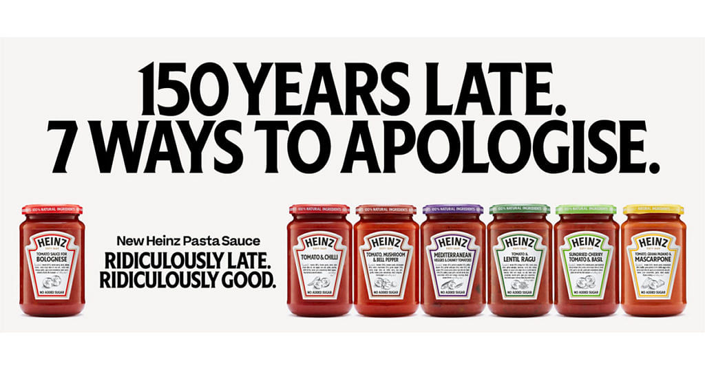 Heinz apologises for its ‘ridiculously good, but ridiculously late’ pasta sauces