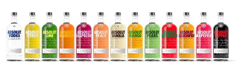 Absolut Vodka updates its flavoured portfolio’s packaging design