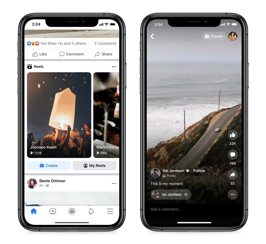Facebook announces the addition of Reels on its platform