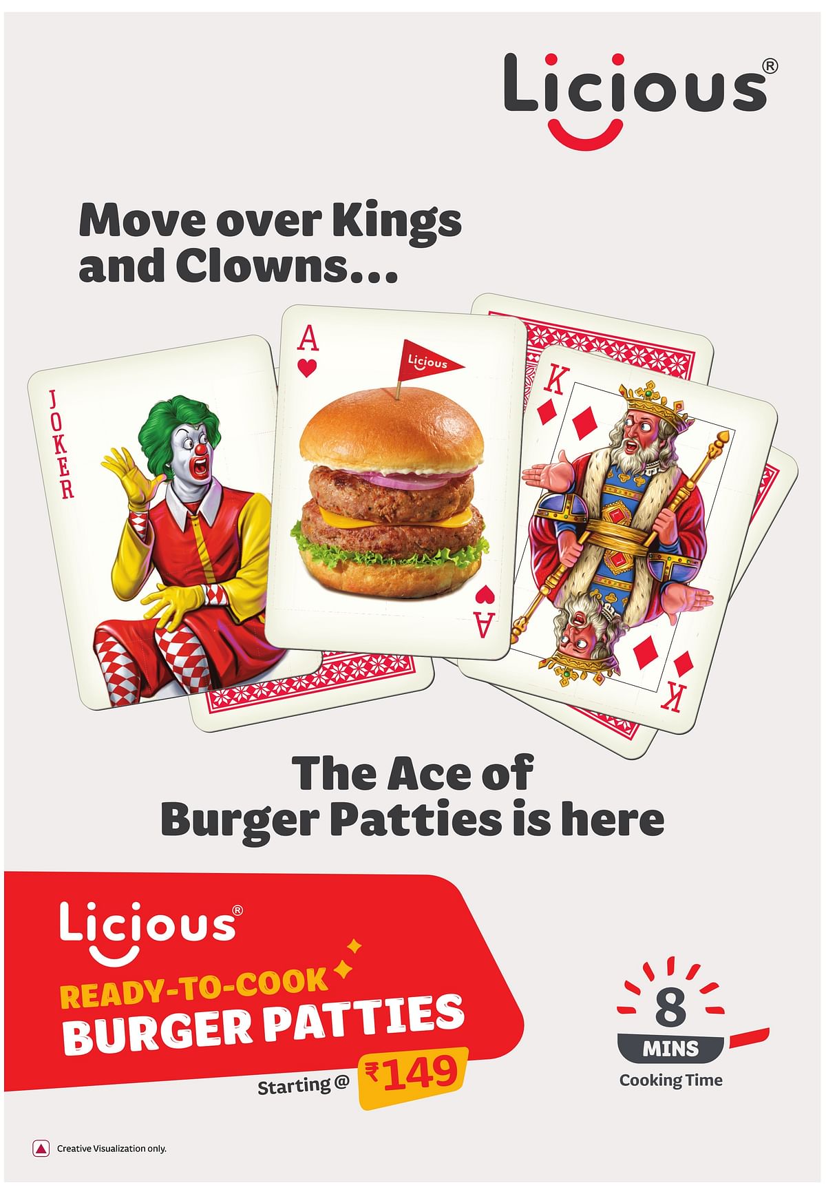 Licious roasts McDonald's and Burger King with print ad 