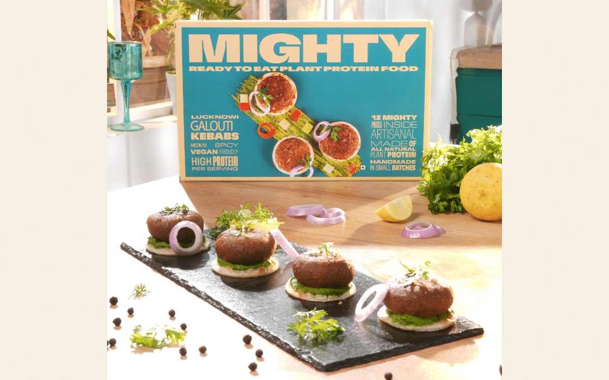Mighty's plant-based Lucknow Galouti kebabs