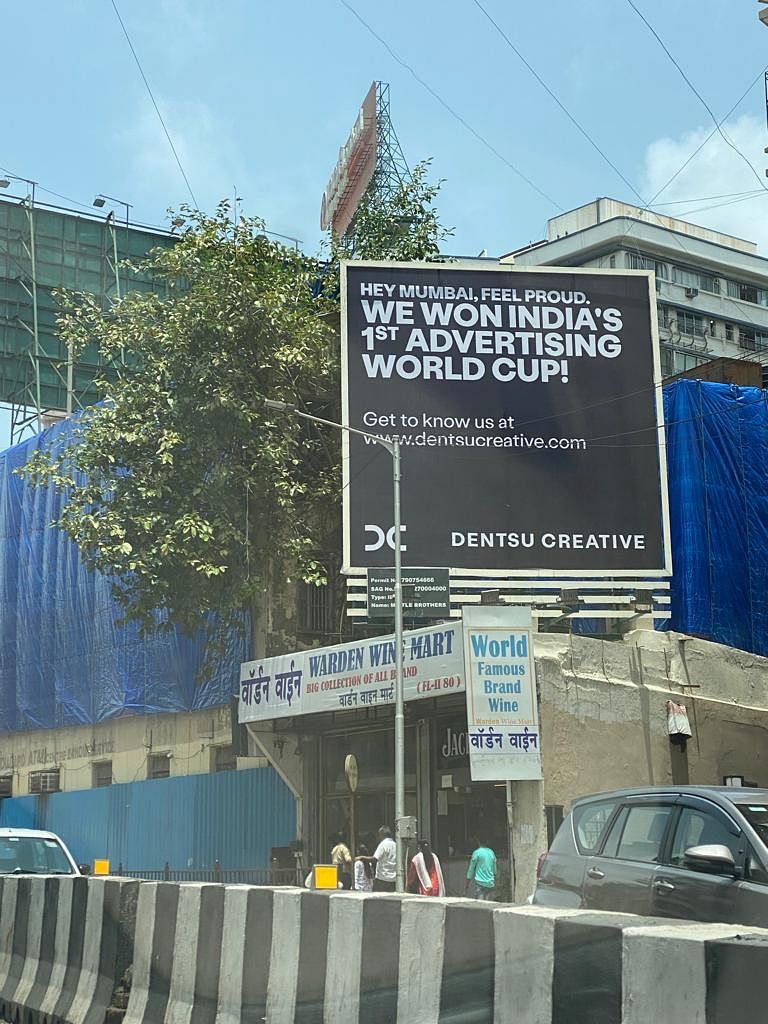 An OOH ad seen in Mumbai