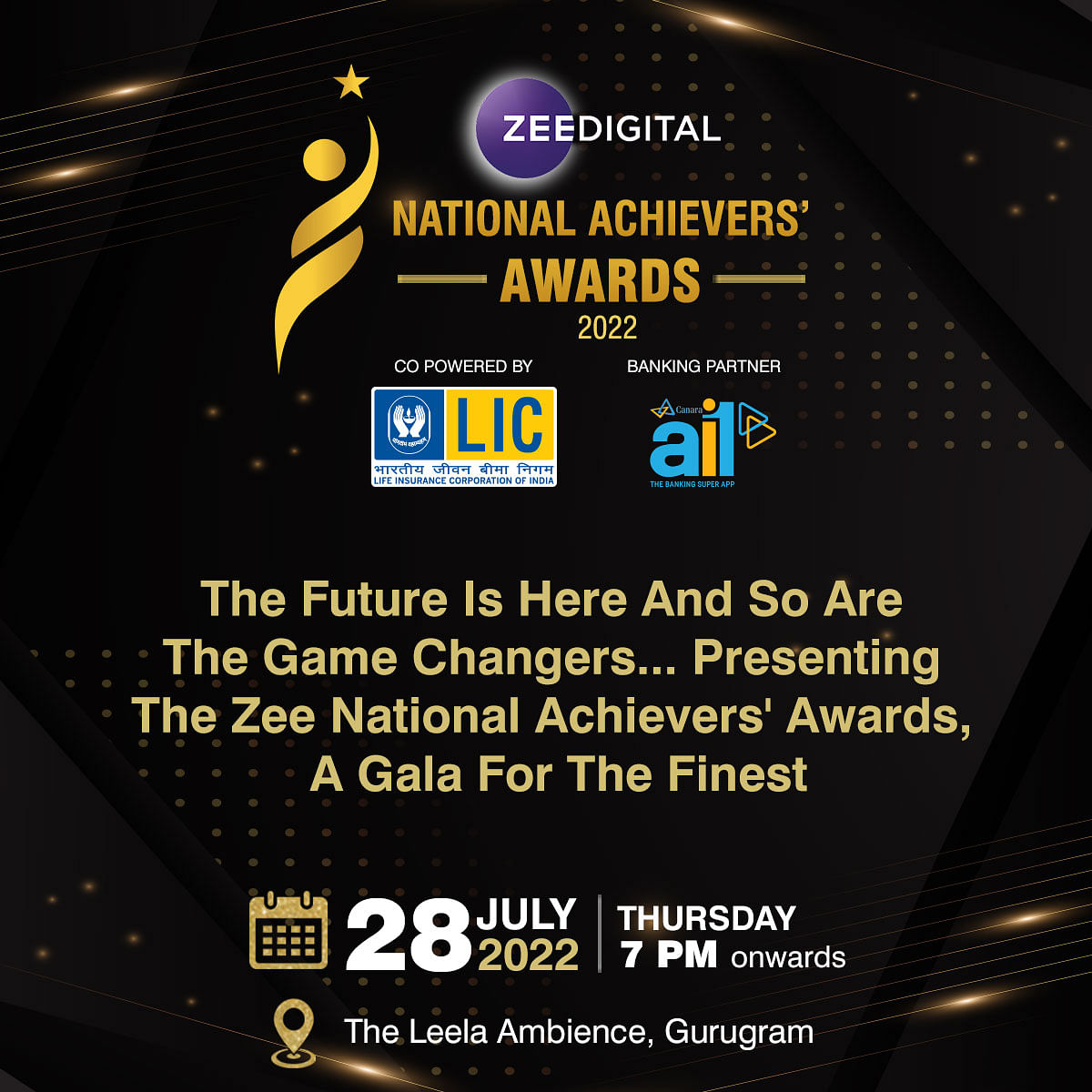 ZEE Digital to host the Zee National Achievers’ Awards 2022