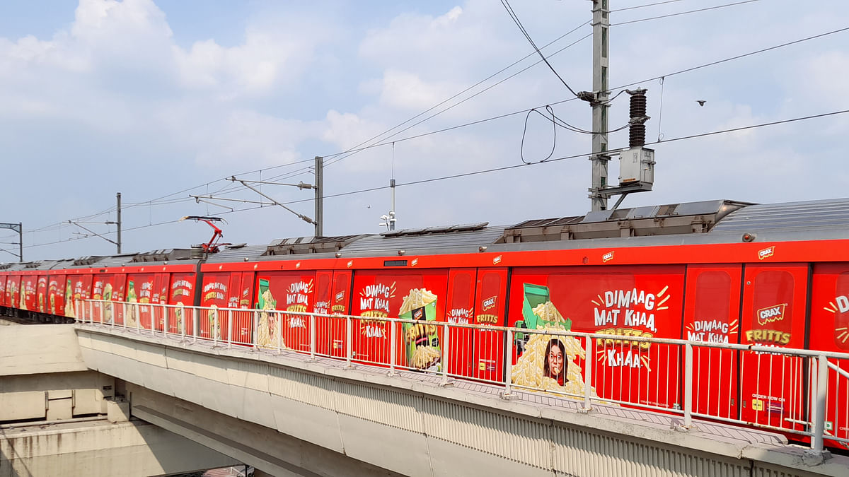 Crax Fritts rides high on quirky quotient with Exclusive Metro Train Branding