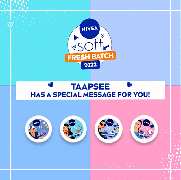 NIVEA India uses AI-enabled personalized messages from Taapsee Pannu for NIVEA Soft Fresh Batch 2022  