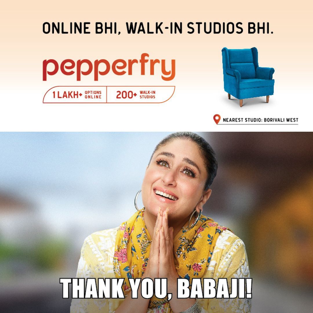 Why did Pepperfry turn Saifeena into memes for its latest campaign to promote offline stores?