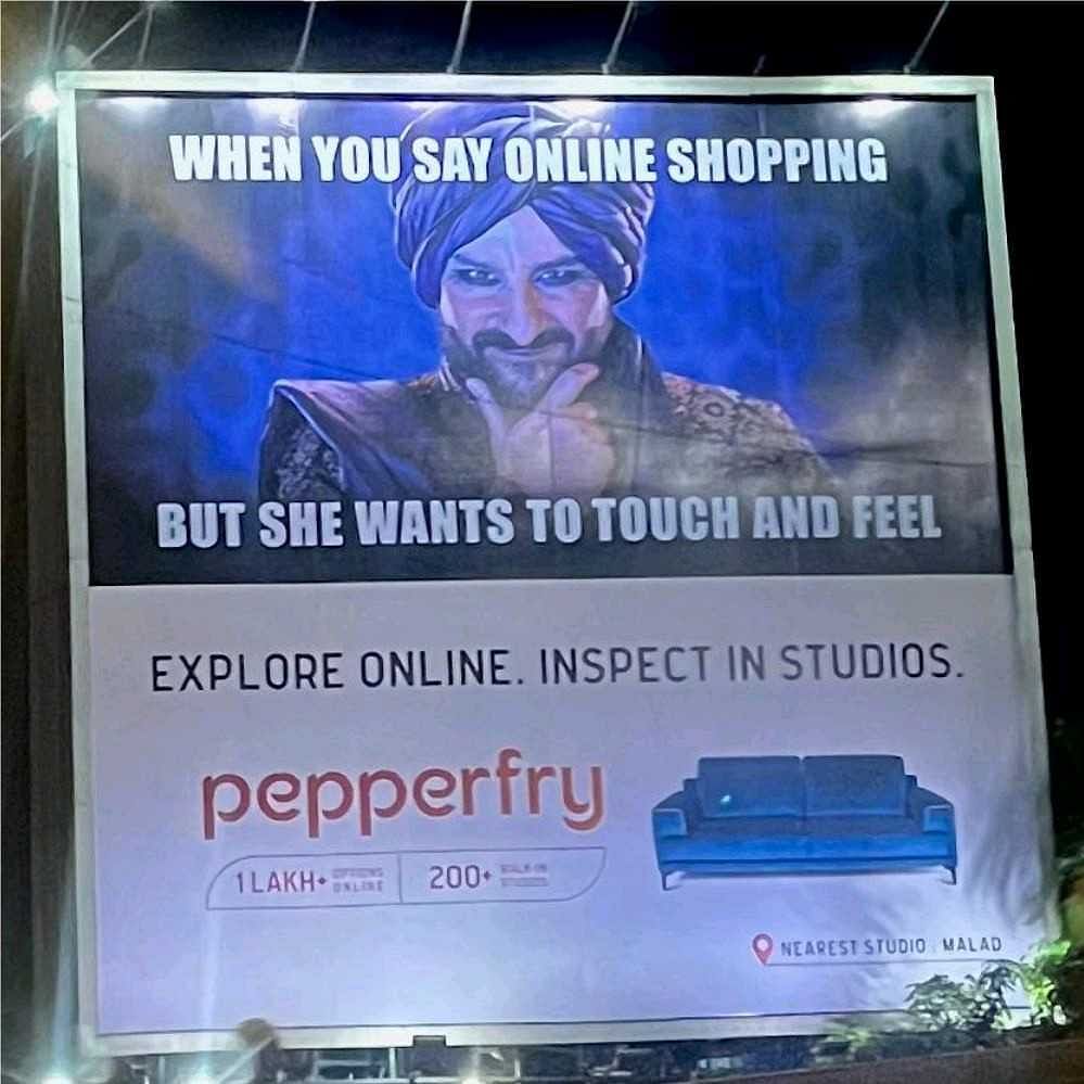 Why did Pepperfry turn Saifeena into memes for its latest campaign to promote offline stores?
