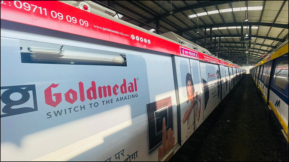 MOMS executes metro train branding campaign in Mumbai for Goldmedal Electricals