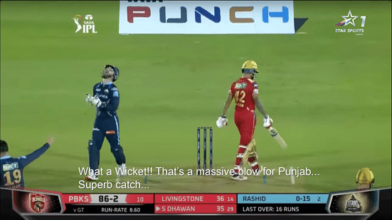 Star Sports Pro's Subtitle Feed powered by AI