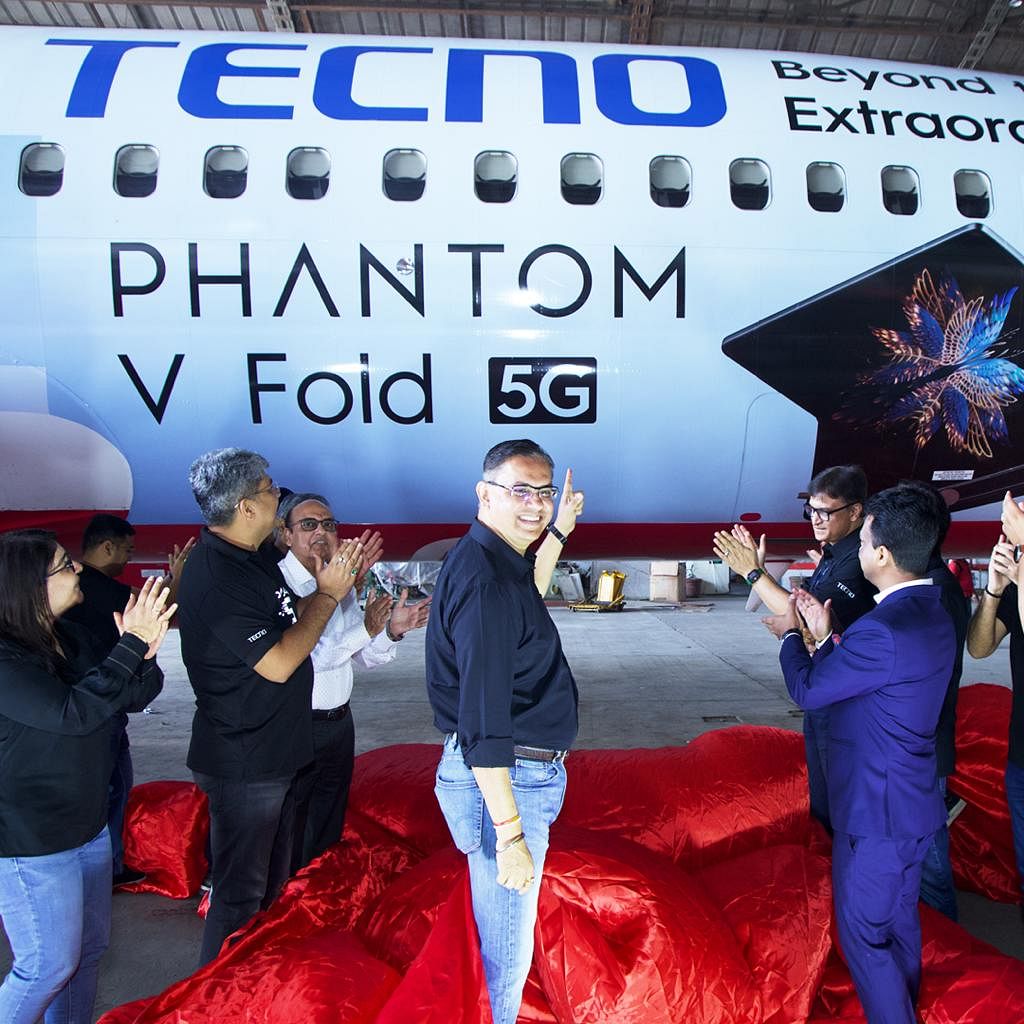 SpiceJet planes become flying billboards for TECNO's Phantom V Fold in unprecedented marketing move