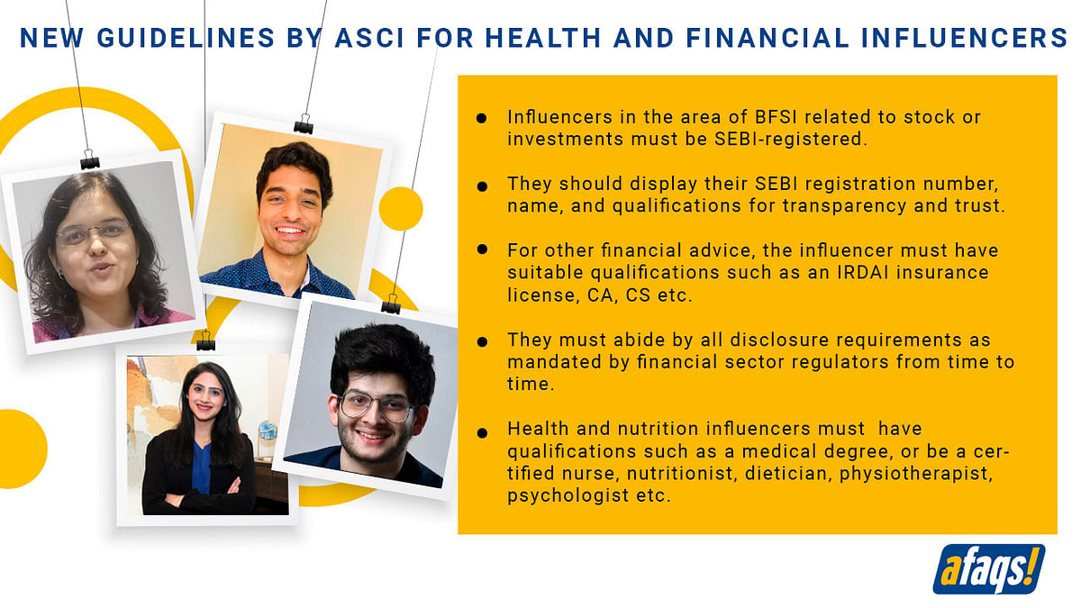 ASCI’s new diktat a severe blow for health and finance influencer endorsements?