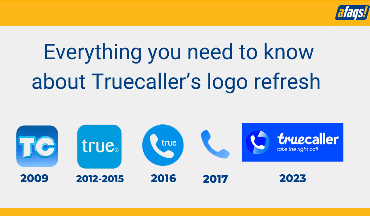 Truecaller's new logo to avoid mix-ups with similar logos from Google,  WhatsApp and thwart imposters