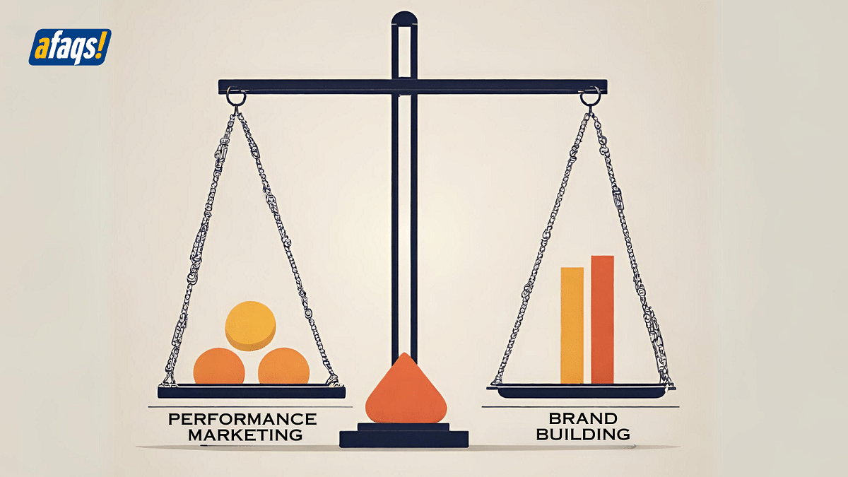 How can startup brands balance performance marketing with brand building?