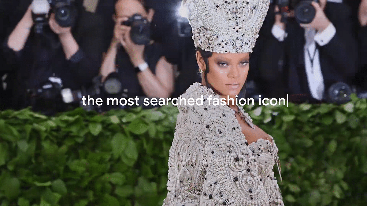 The most searched fashion icon: Rihanna
